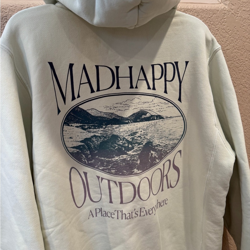 LIKE NEW Madhappy Summer Outdoors Fleece Hoodie - Lime RARE - Picture 13 of 16